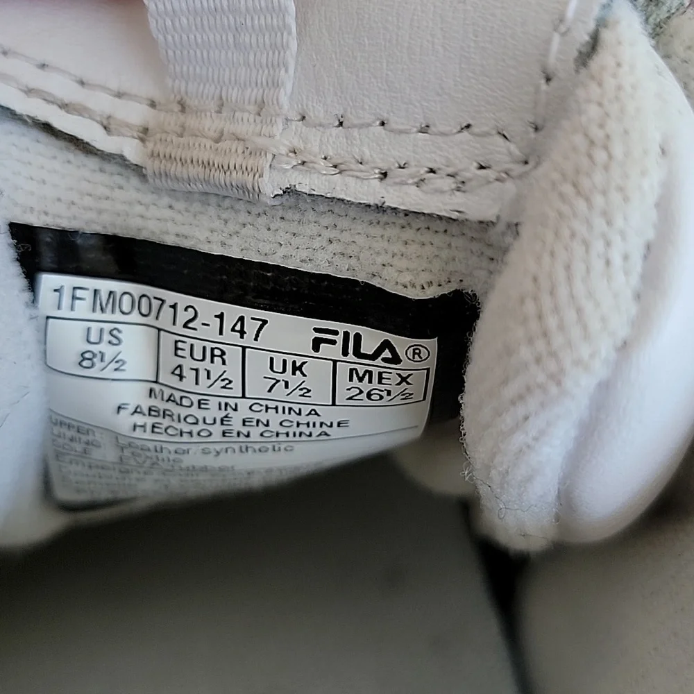 Fila Disruptor-II-XL Sneakers White/White/Fila Navy used good Condition